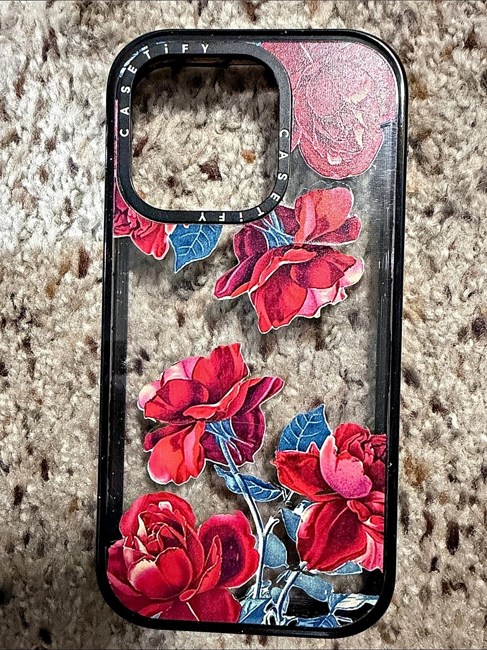 Casetify Floral Red Rose Clear Back Phone Case - iPhone 11
